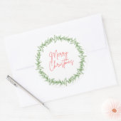 メリークリスマスのシール ラウンドシール (封筒)