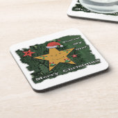 メリークリスマスのジンジャーブレッドの星 コースター (左側)