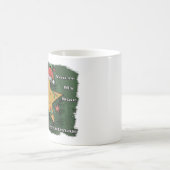 メリークリスマスのジンジャーブレッドの星 コーヒーマグカップ (中央)