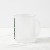 メリークリスマスのジンジャーブレッドの星 フロストグラスマグカップ (正面右)