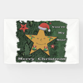 メリークリスマスのジンジャーブレッドの星 横断幕