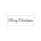 メリークリスマスのスクリプト テキスト テンプレート セルフインキングスタンプ (デザイン)