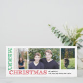 メリークリスマスのスタンプ シーズンカード (スタンド正面)