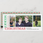 メリークリスマスのスタンプ シーズンカード (正面/裏面)