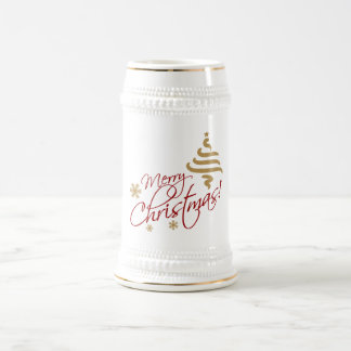 メリークリスマスのステインのマグ ビールジョッキ