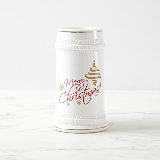 メリークリスマスのステインのマグ ビールジョッキ (中央)