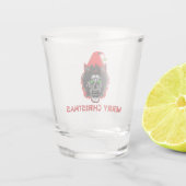 メリークリスマスのゾンビの小妖精や小人 ショットグラス (裏面)