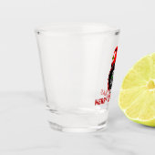 メリークリスマスのゾンビの小妖精や小人 ショットグラス (左)