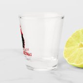 メリークリスマスのゾンビの小妖精や小人 ショットグラス (右)