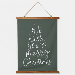メリークリスマスのタイプのグリーン・ホリデーをお願い 吊り下げ型タペストリー