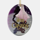 メリークリスマスのダンサー セラミックオーナメント (右)