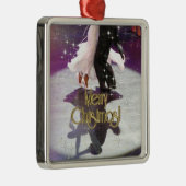 メリークリスマスのダンサー メタルオーナメント (右)