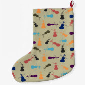 メリークリスマスのチェロ ラージクリスマスストッキング (裏面)