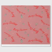 メリークリスマスのディーノの包装紙 ラッピングペーパー (フラット)