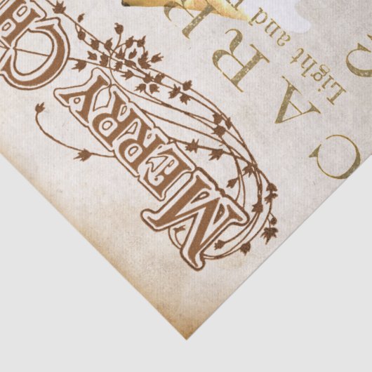 メリークリスマスのトナカイとソリのデコップティース 薄葉紙 (詳細)