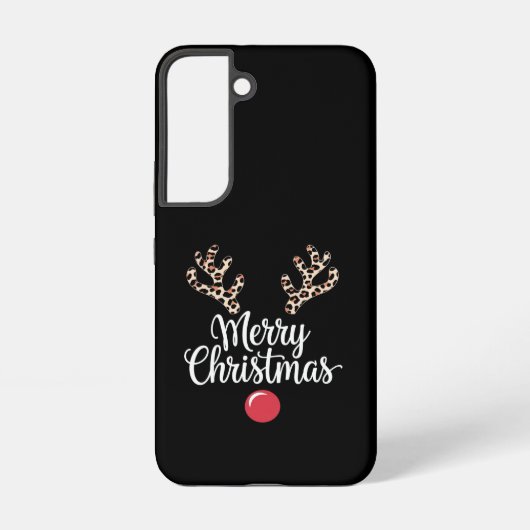 メリークリスマスのトナカイのクリスマスファミリーギフト SAMSUNG GALAXYケース (裏面)