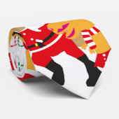 メリークリスマスのトナカイのサンタ恐竜の首のネクタイ ネクタイ (ロール)