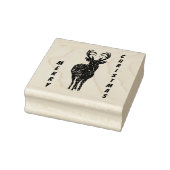 メリークリスマスのトナカイのスタンプ ラバースタンプ (スタンプ)