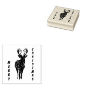 メリークリスマスのトナカイのスタンプ ラバースタンプ (押印)