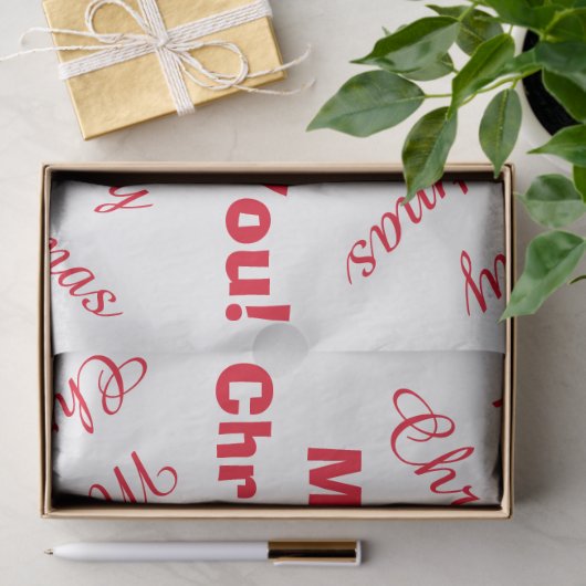 メリークリスマスのトナカイの挨拶 薄葉紙 (ギフト)