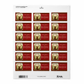 メリークリスマスのトナカイを食パーソナライズされたべる ラベル (フルシート)