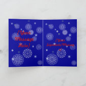 メリークリスマスのトナカイカード シーズンカード (内部)