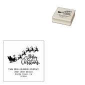 メリークリスマスのトナカイ一家 ラバースタンプ (押印)