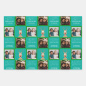 メリークリスマスのトナカイ ラッピングペーパーシート (正面3)