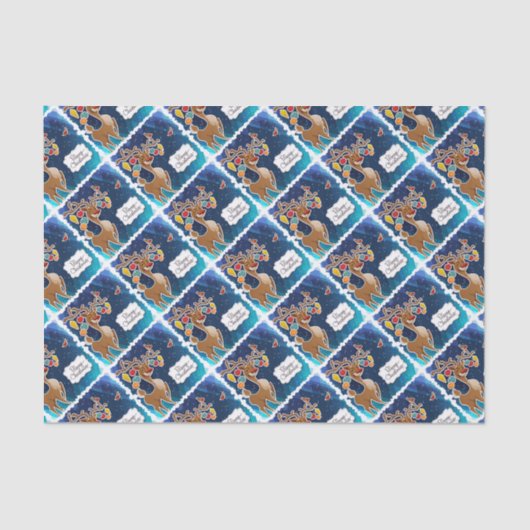 メリークリスマスのトナカイ 薄葉紙 (正面)