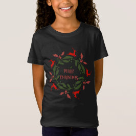 メリークリスマスのトナカイ Tシャツ