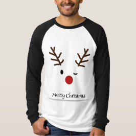 メリークリスマスのトナカイ Tシャツ