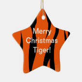 メリークリスマスのトラのオーナメント セラミックオーナメント (右)