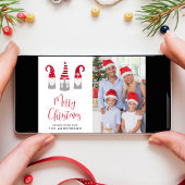 メリークリスマスのノームの写真 シーズンカード
