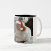 メリークリスマスのハムスター ツートーンマグカップ (正面右)
