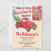 メリークリスマスのパーティー 招待状 (正面)