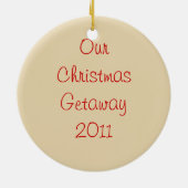 メリークリスマスのヒトデのオーナメント セラミックオーナメント (裏面)