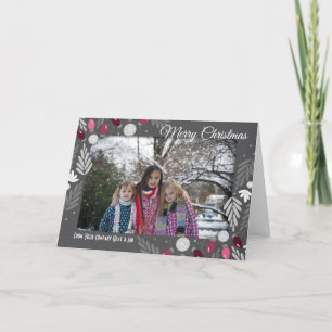 メリークリスマスのビジネスネームと写真 シーズンカード