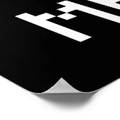 メリークリスマスのピクセル漫画 ポスター (角)