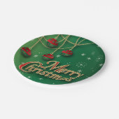 メリークリスマスのフェスティバルのオーナメント ペーパープレート (アングル)