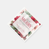 メリークリスマスのブライズシャワーにしよう スタンダードカクテルナプキン (角)