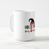 メリークリスマスのホリデーな雰囲気 コーヒーマグカップ (正面左)
