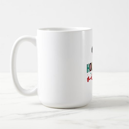 メリークリスマスのホリデーな雰囲気 コーヒーマグカップ (左)