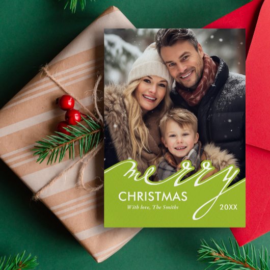 メリークリスマスのホリデーカード シーズンカード