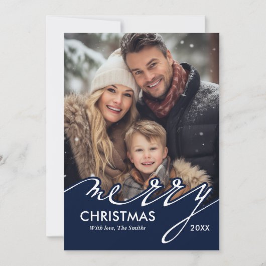 メリークリスマスのホリデーカード シーズンカード (正面)