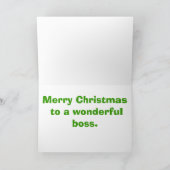 メリークリスマスのボスカード シーズンカード (内部)