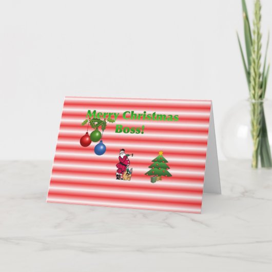 メリークリスマスのボスカード シーズンカード (正面)