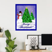 メリークリスマスのポスター ポスター (ホームオフィス)