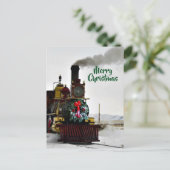 メリークリスマスのポストカード 電車 シーズンポストカード (スタンド正面)