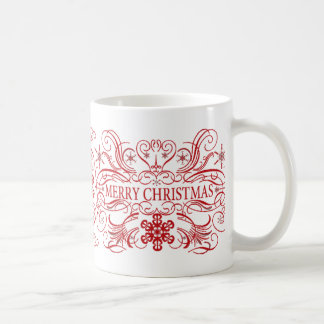 メリークリスマスのマグの赤 コーヒーマグカップ