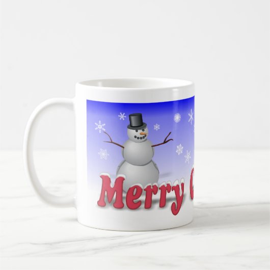 メリークリスマスのマグ コーヒーマグカップ (左)